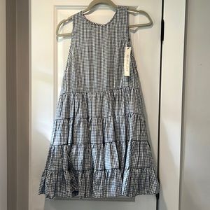 Mustard Seed- Carried Away Blue Gingham Dress